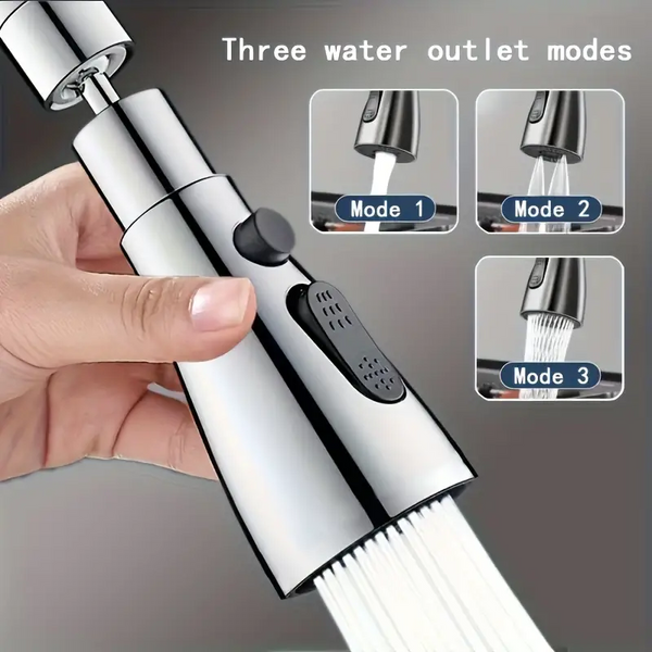 360 Degree Movable Faucet Spray - Stainless Steel